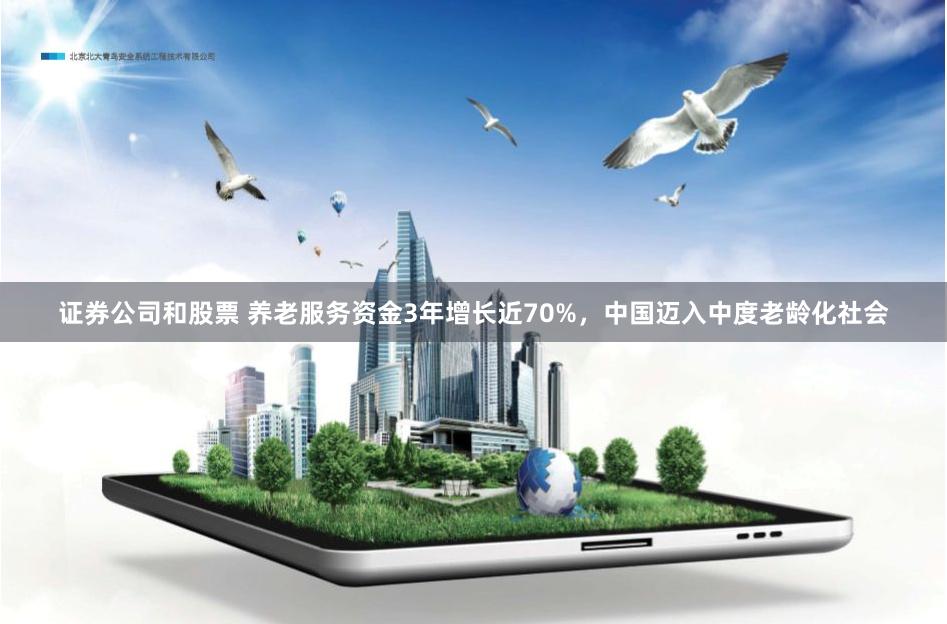 证券公司和股票 养老服务资金3年增长近70%，中国迈入中度老龄化社会