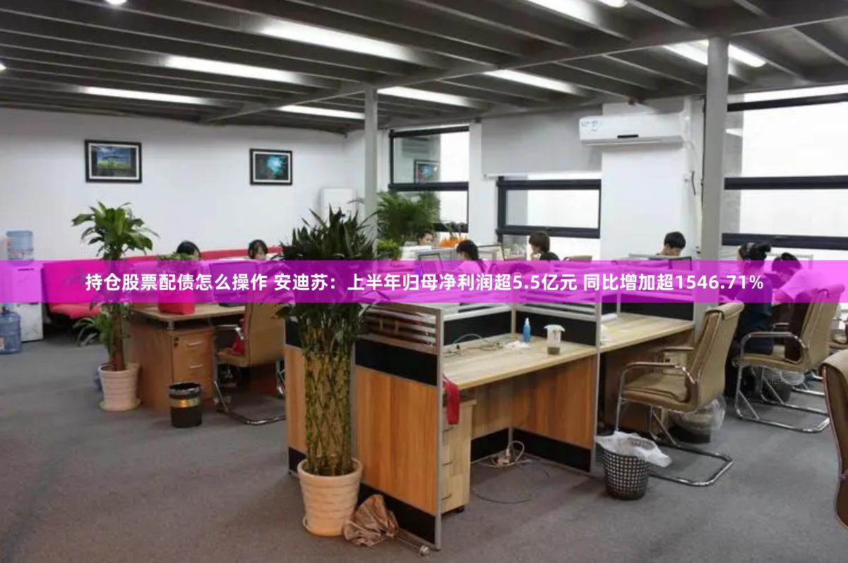 持仓股票配债怎么操作 安迪苏：上半年归母净利润超5.5亿元 同比增加超1546.71%